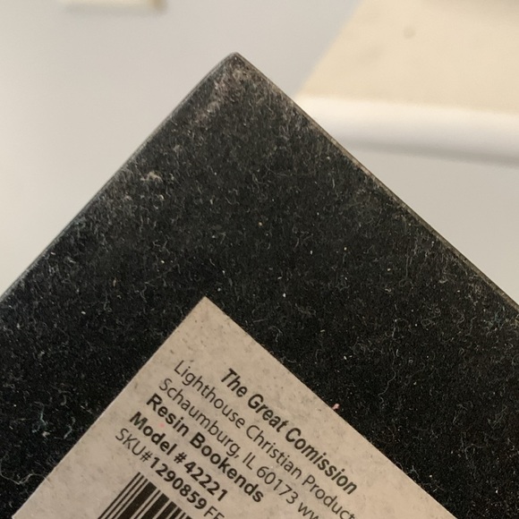 Great Commission Resin Bookends Engraved Scriptures Set of 2 Inspirational - Picture 8 of 8